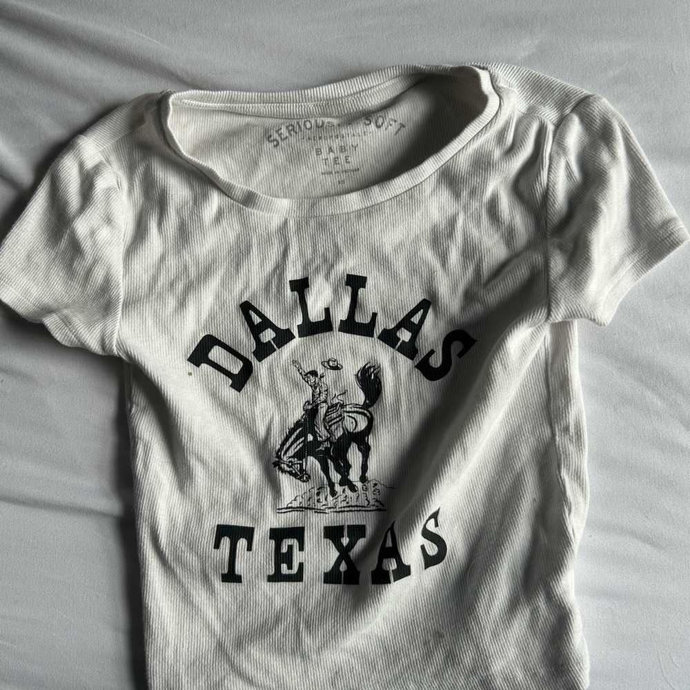White Dallas Texas Graphic Tee